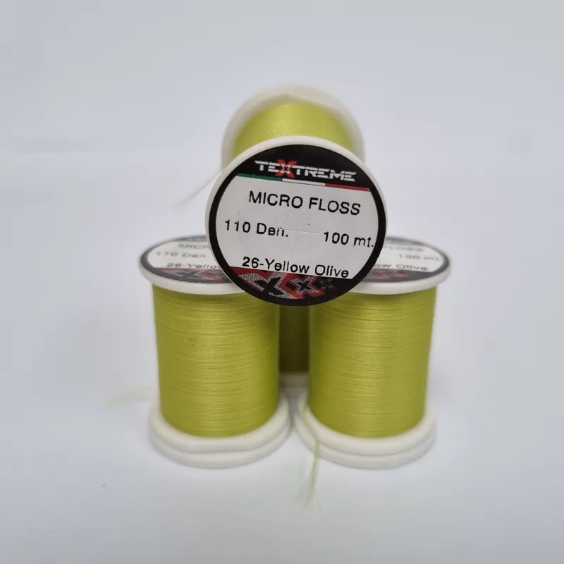 TEXTREME Micro Floss 110 Den in 26-Yellow Olive-2